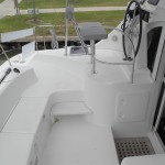 Cockpit Step to Helm and Storage Under Helm